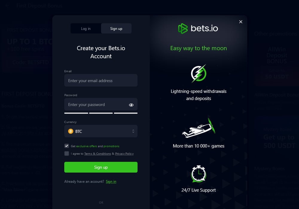 Bets.io 评测：加密货币赌场，欢迎 1BTC 和 100 次免费旋转-7