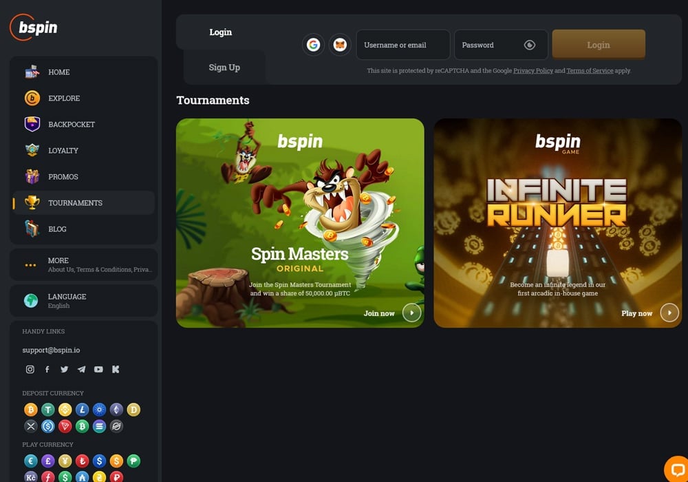 BSpin 赌场评测：100% 奖金和免费旋转的比特币赌场合法吗？-4