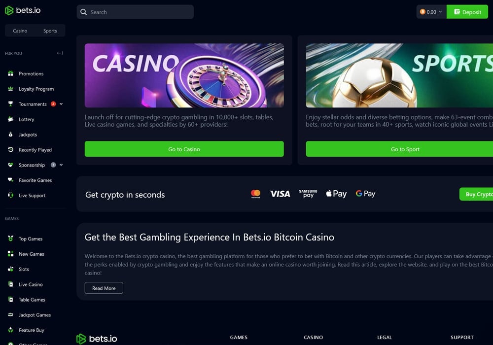 Bets.io 评测：加密货币赌场，欢迎 1BTC 和 100 次免费旋转-9