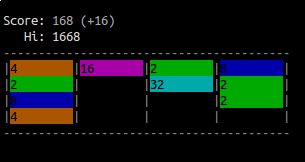 Linux 版 2048 游戏