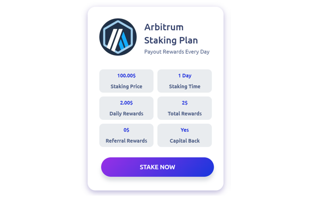 Arbitrum 质押计划