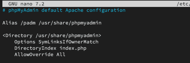 安全 phpmyadmin