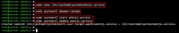 设置 wikijs systemd 服务