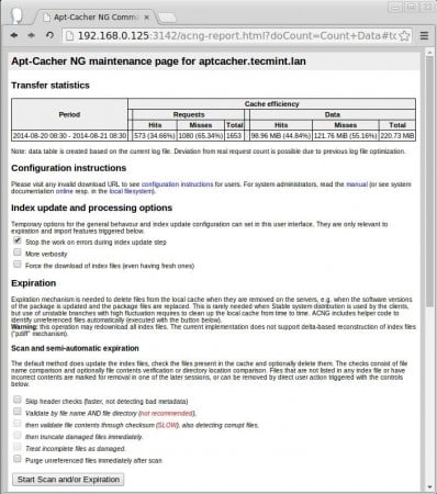 Apt Cacher NG 统计