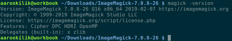 检查 Ubuntu 中的 ImageMagick 版本