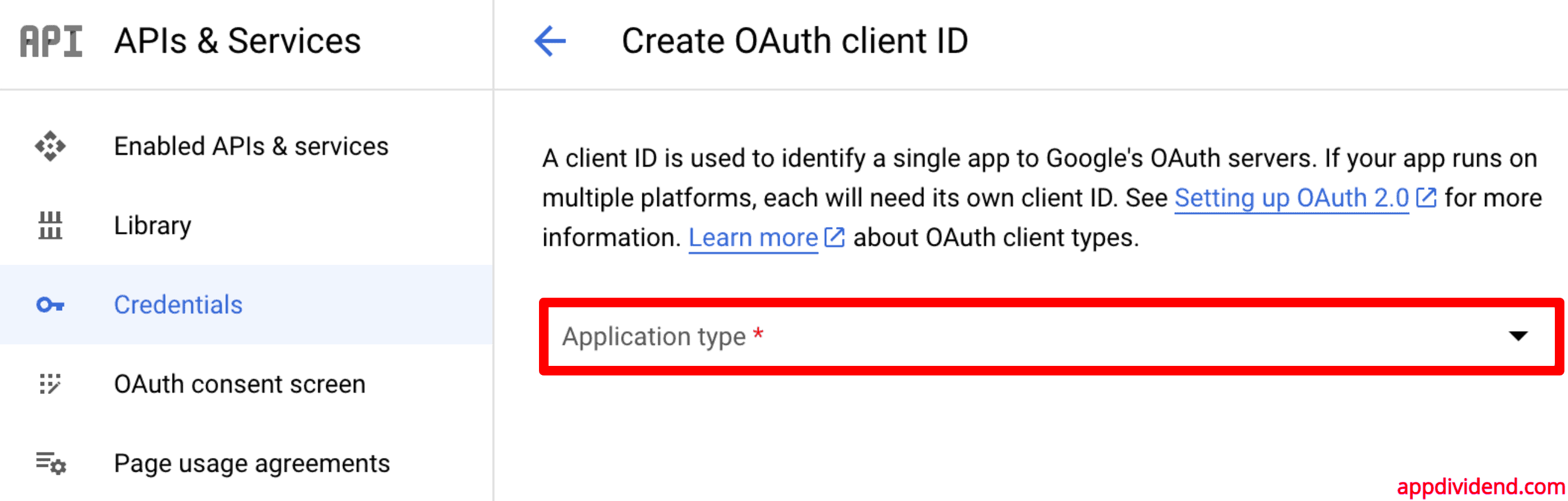 创建 OAuth 客户端 ID