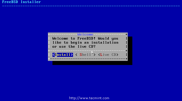 选择安装FreeBSD