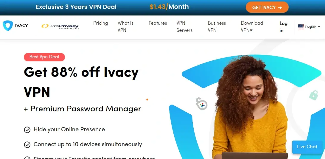 Ivacy VPN - 安全最快的 VPN