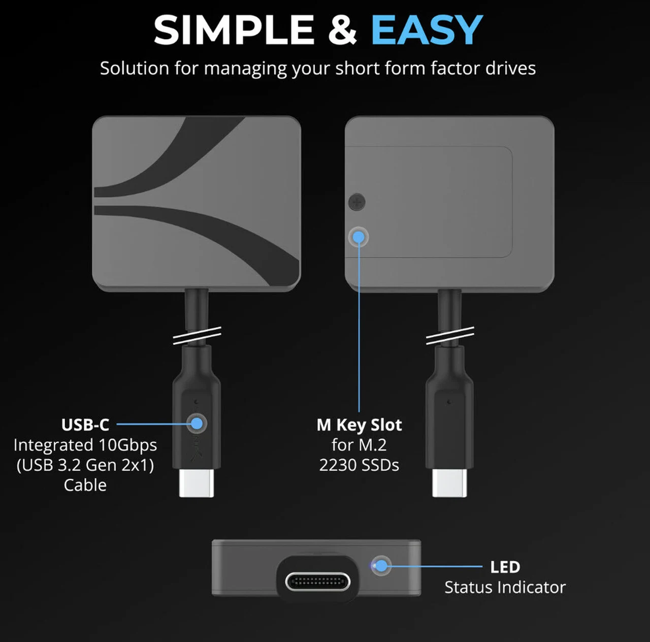 Sabrent 10Gbps USB-C 外壳