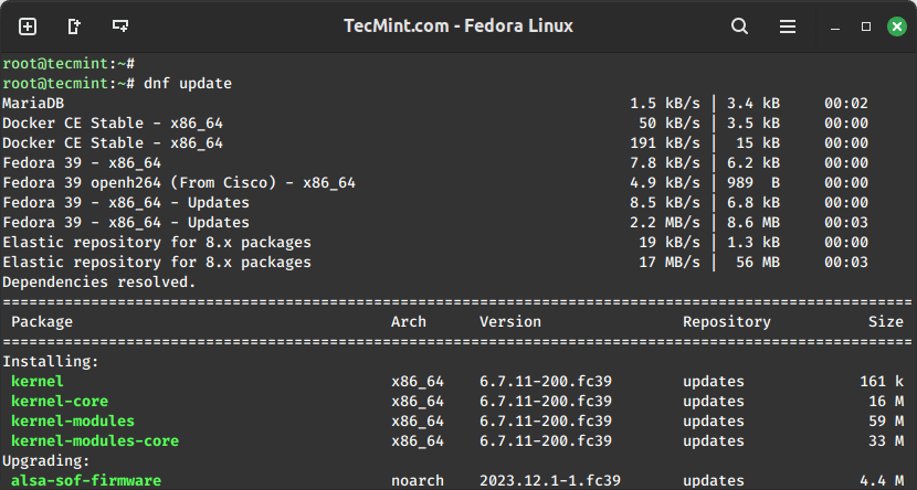 更新Linux系统