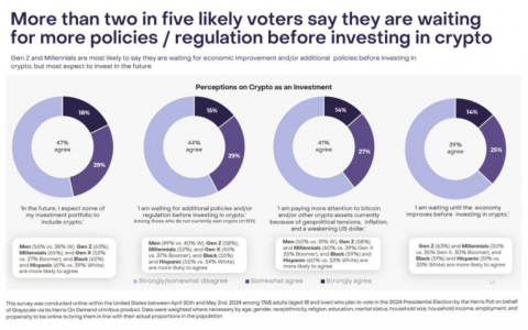 47% 的选民在 2024 年大选中关注加密货币