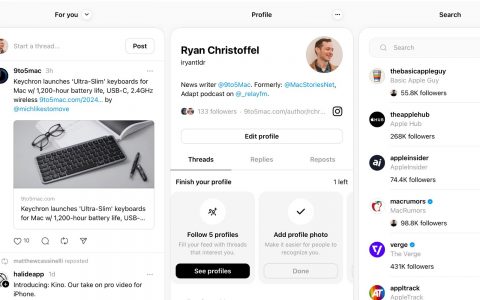 桌面版 Threads 在全球范围内推出高级用户功能