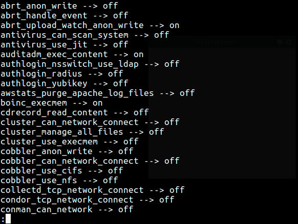 检查 SELinux 布尔值