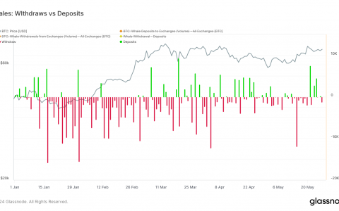 ETF 资金流出导致比特币鲸鱼存款大幅增加